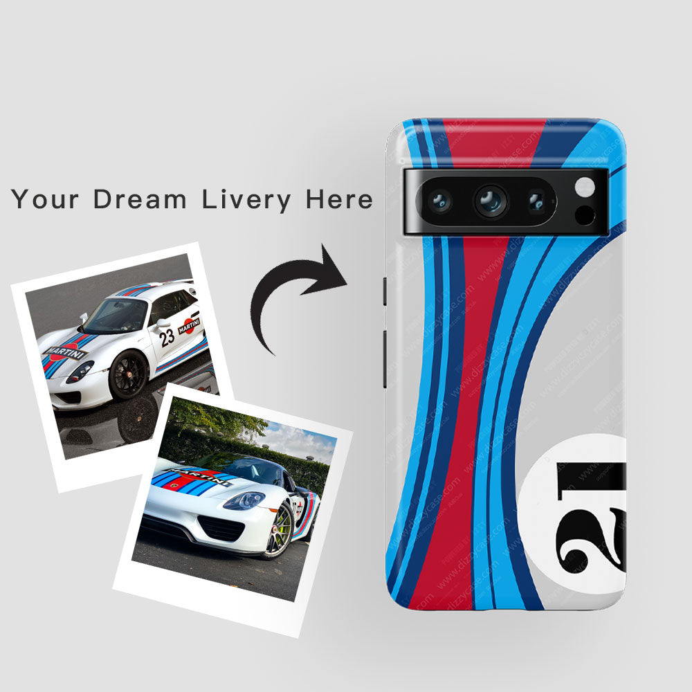 Custom Racing Livery Case for Google Pixel 9/8/7 Pro - Motorsport Editions