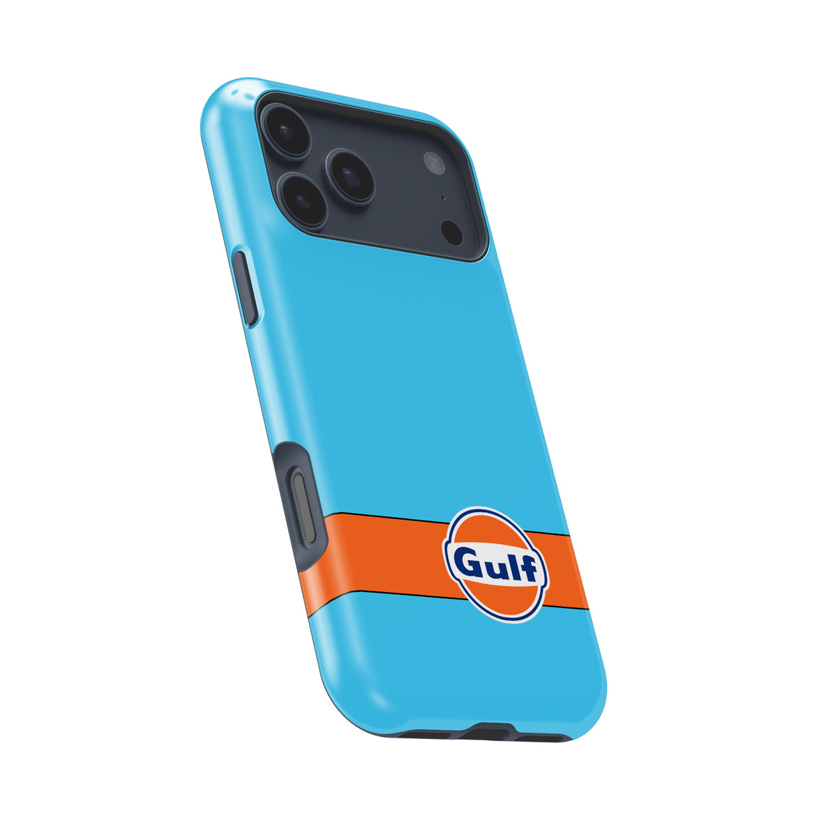 Gulf Livery iPhone Case – Iconic Racing Heritage for Apple