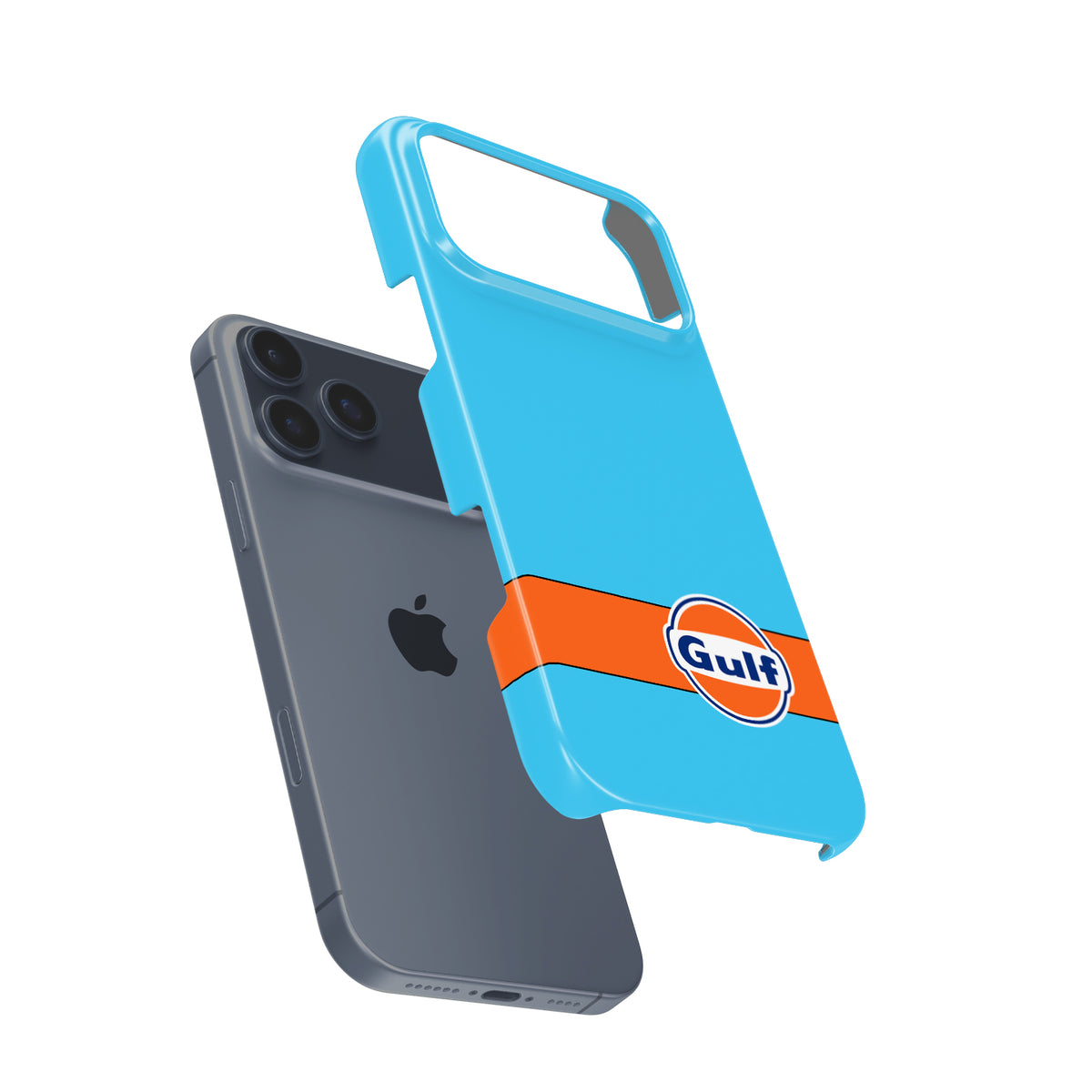 Gulf Livery iPhone Case – Iconic Racing Heritage for Apple