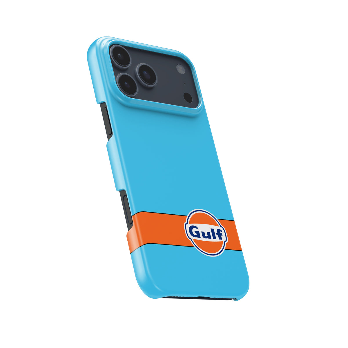 Gulf Livery iPhone Case – Iconic Racing Heritage for Apple