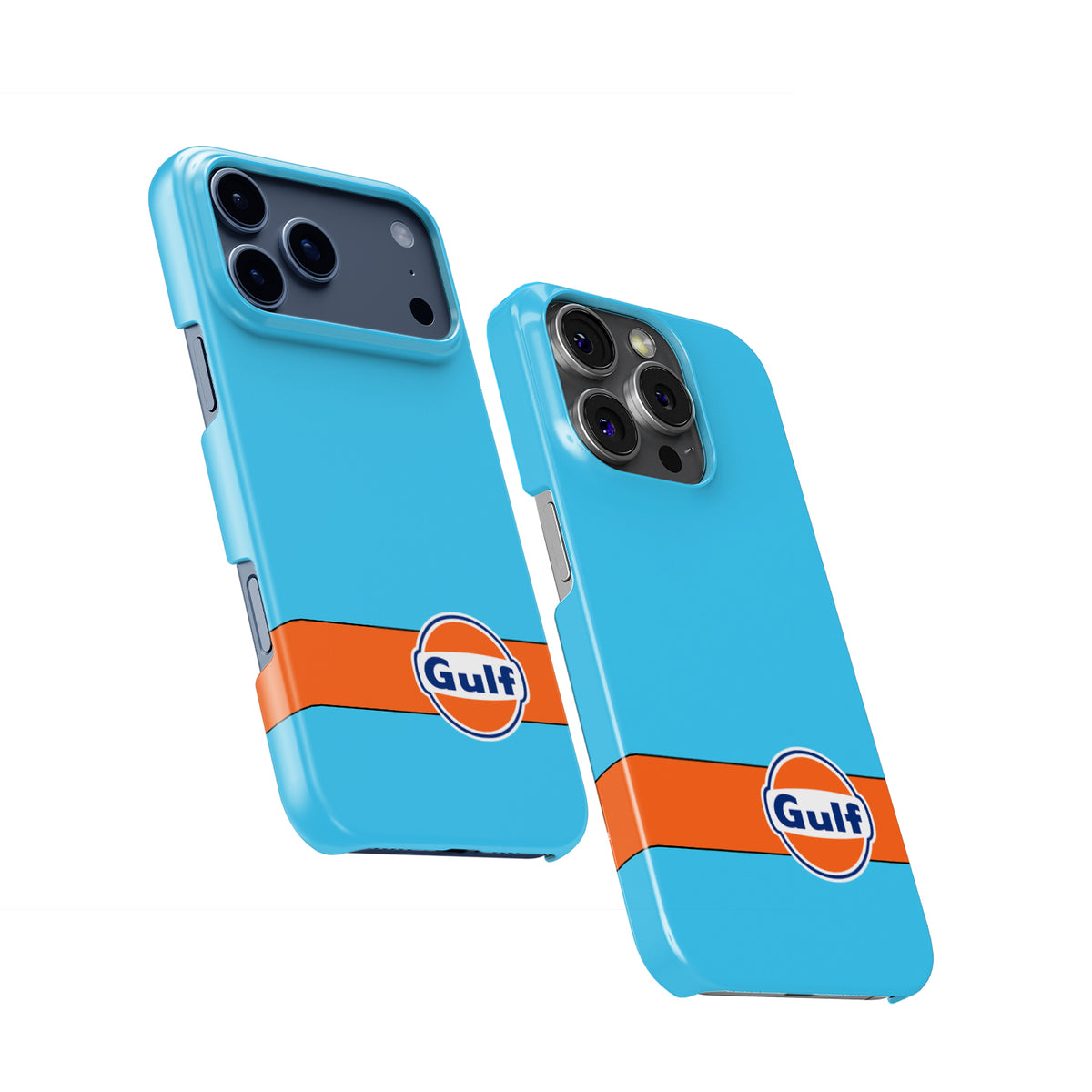 Gulf Livery iPhone Case – Iconic Racing Heritage for Apple