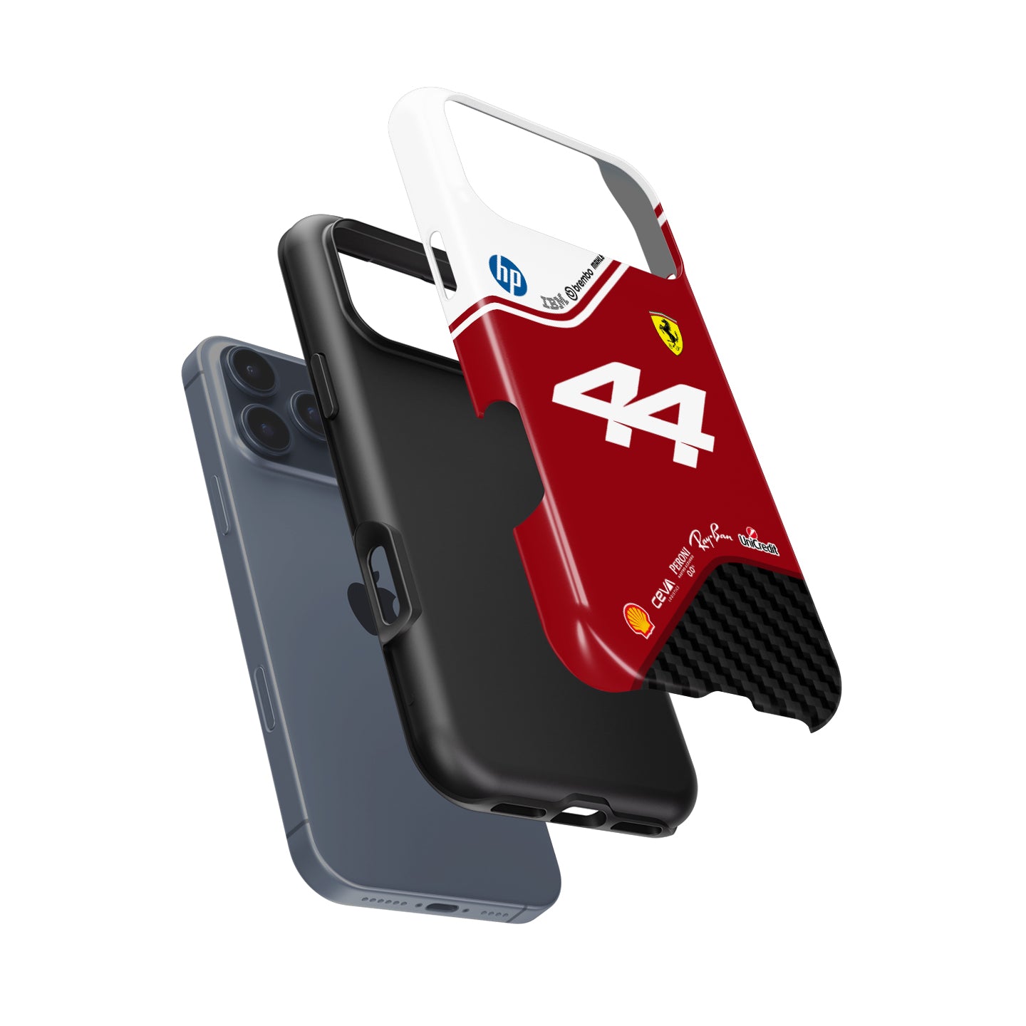 Hamilton Ferrari #44 F1 Livery Phone Case for iPhone — Scuderia Red Racing