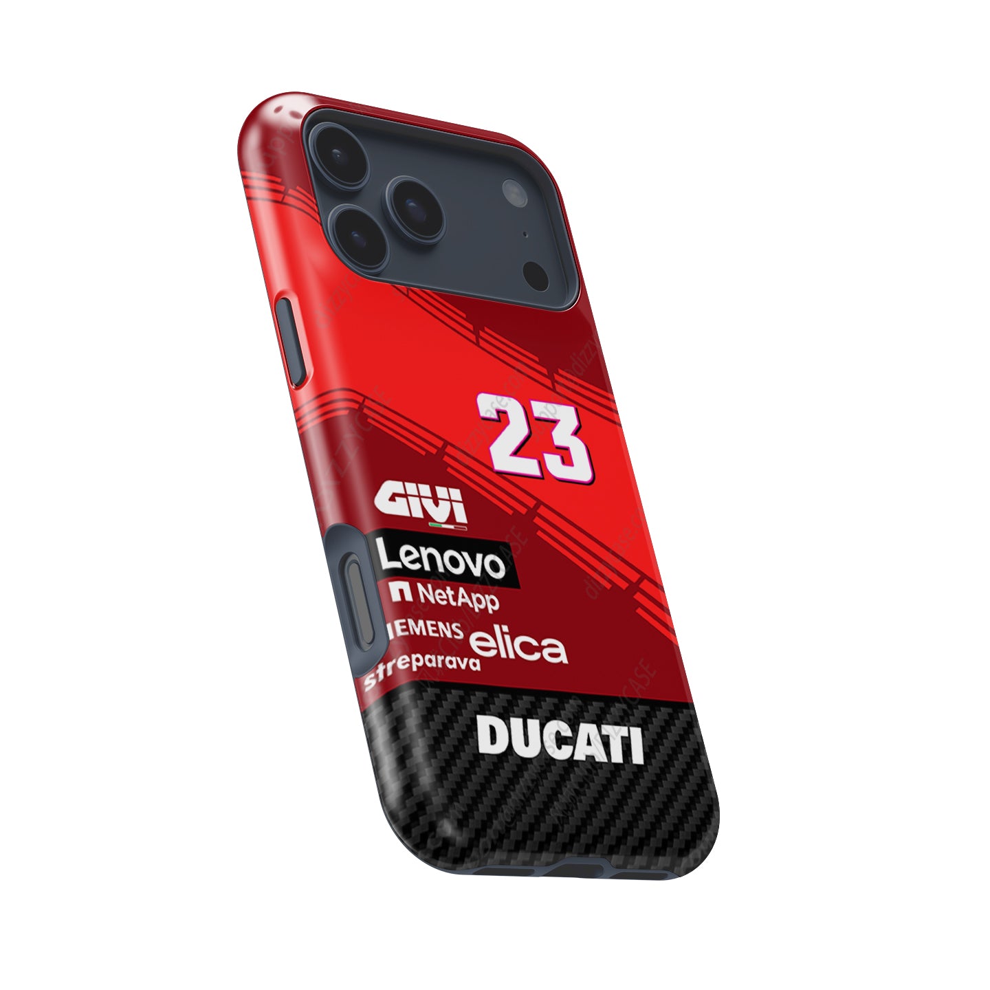 2024 Ducati Enea Bastianini #EB23 MotoGP Livery Phone Case by DIZZY