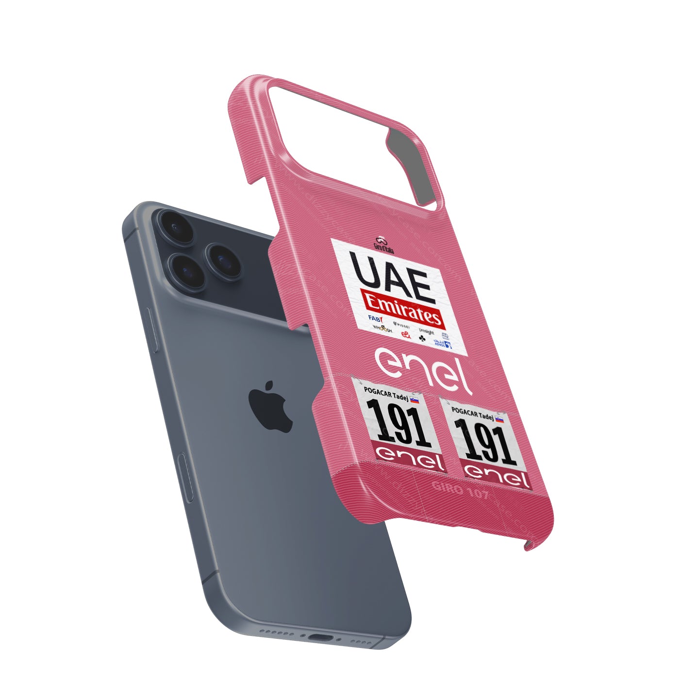 Tadej Pogacar 2024 Giro d'Italia Pink Jersey Phone Case by DIZZY
