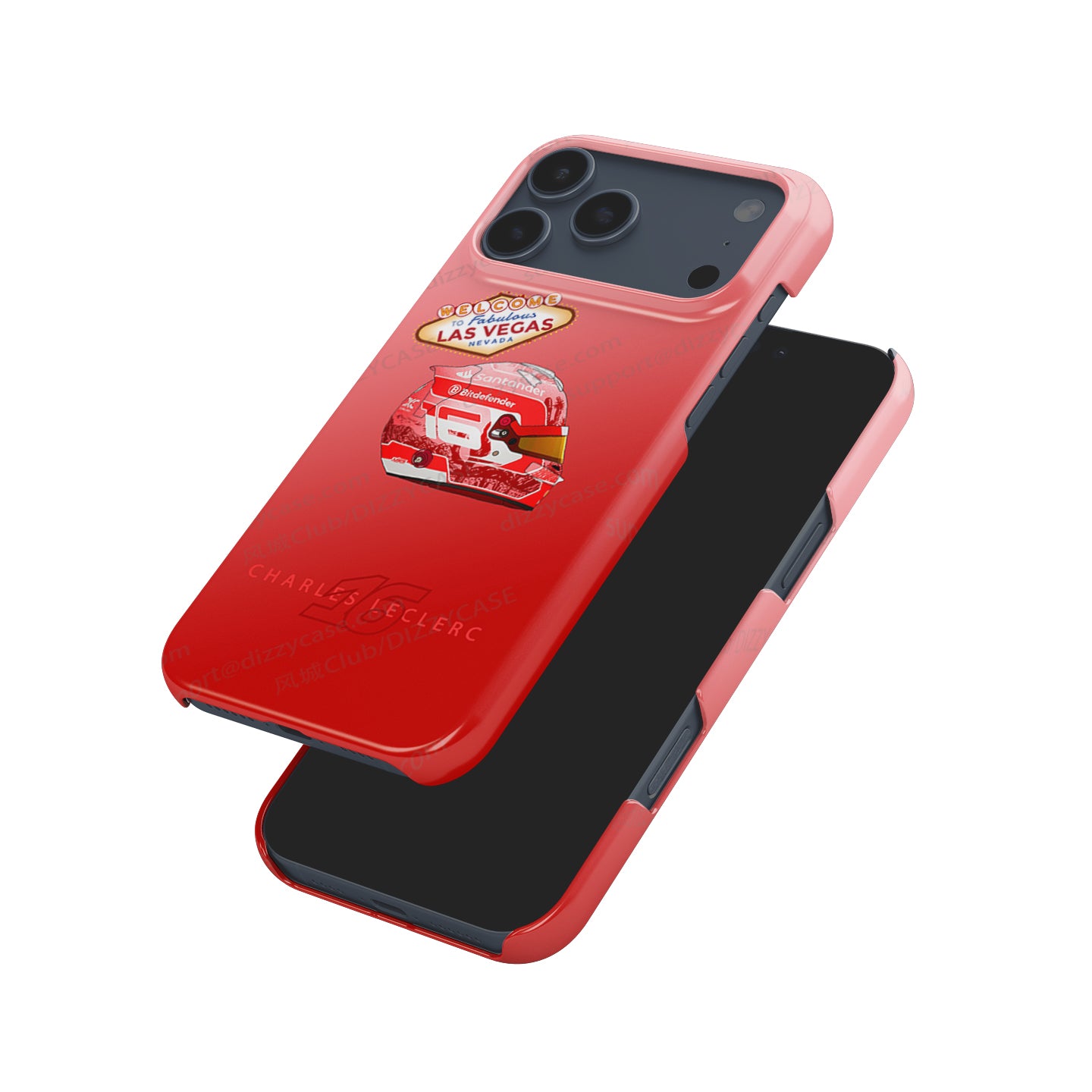 Charles Leclerc Las Vegas Grand Prix 2024 F1 Helmet iPhone Case | DIZZY CASE