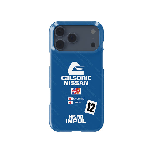 Iconic NISSAN GT-R CALSONIC IMPUL '08 Livery Phone Case