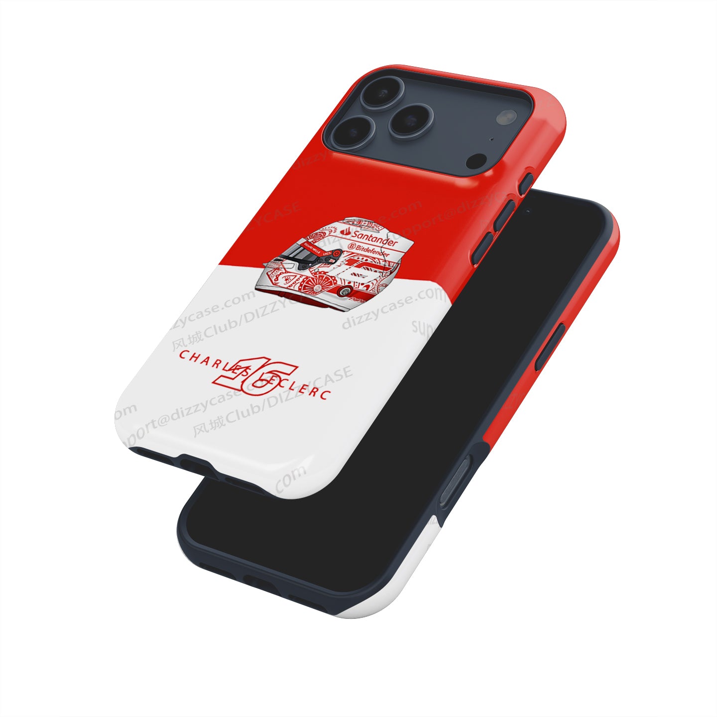 Charles Leclerc Mexico 2024 F1 "Día De Los Muertos" Helmet iPhone Case | DIZZY CASE