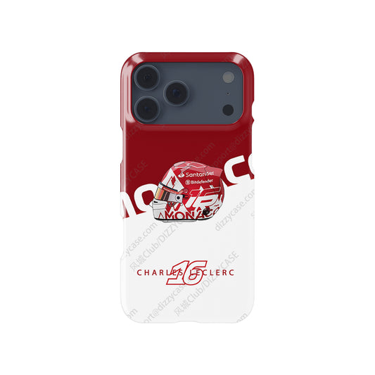 Charles Leclerc 2024 Monaco Grand Prix Helmet iPhone Case – Ferrari Edition | DIZZY CASE