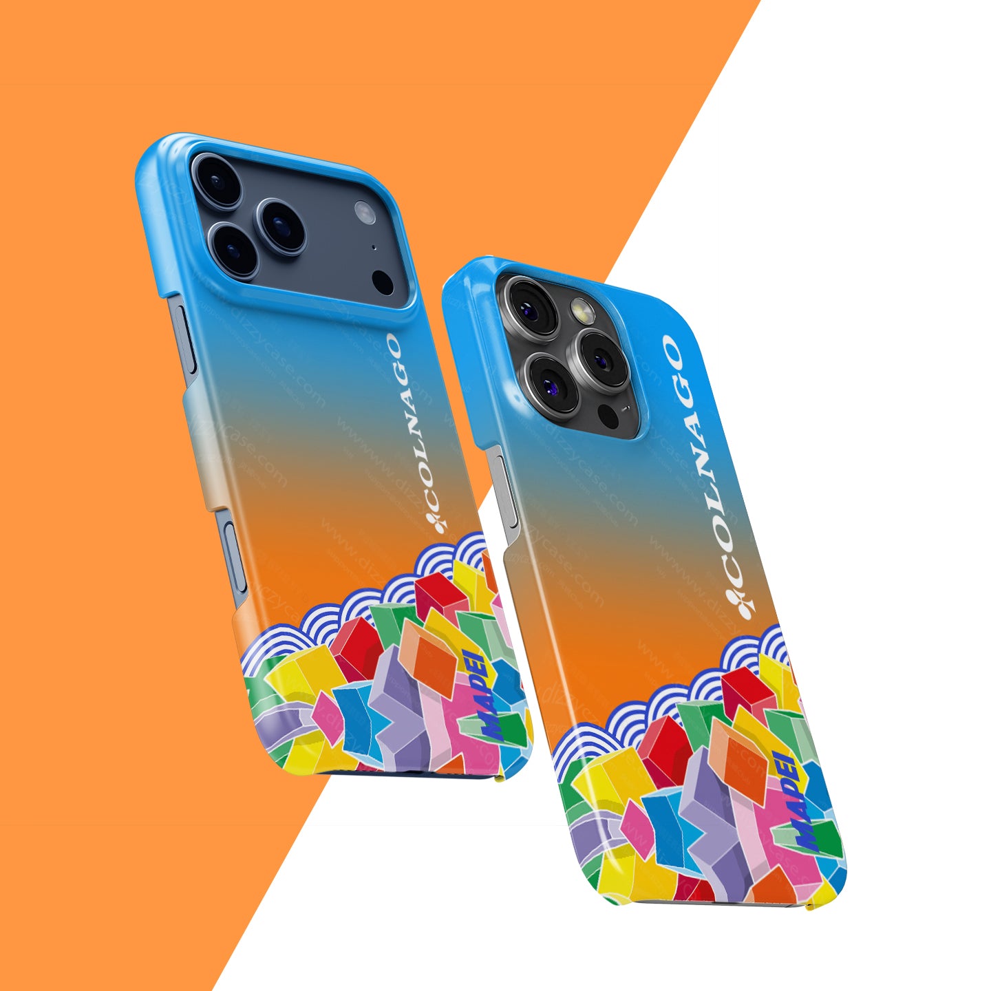 Ride with Style: Colnago C64 Disc Mapei Livery Phone Case