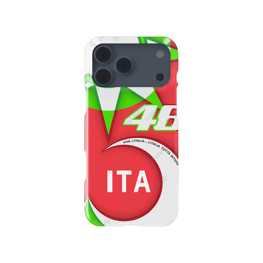 Valentino Rossi Mugello 2018 Helmet Livery Phone Case – Apple