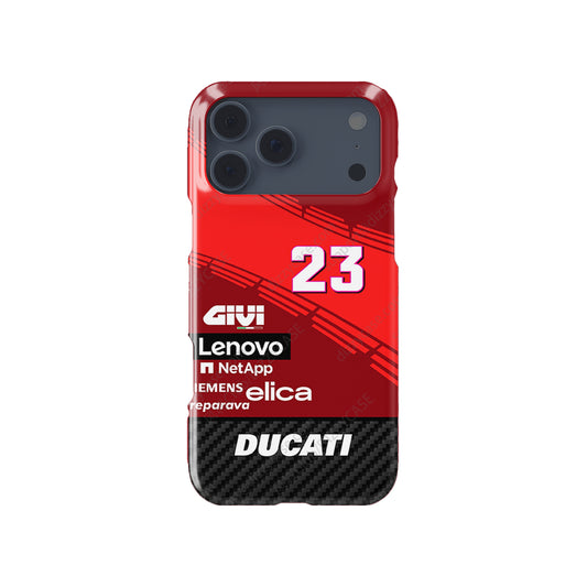 2024 Ducati Enea Bastianini #EB23 MotoGP Livery Phone Case by DIZZY