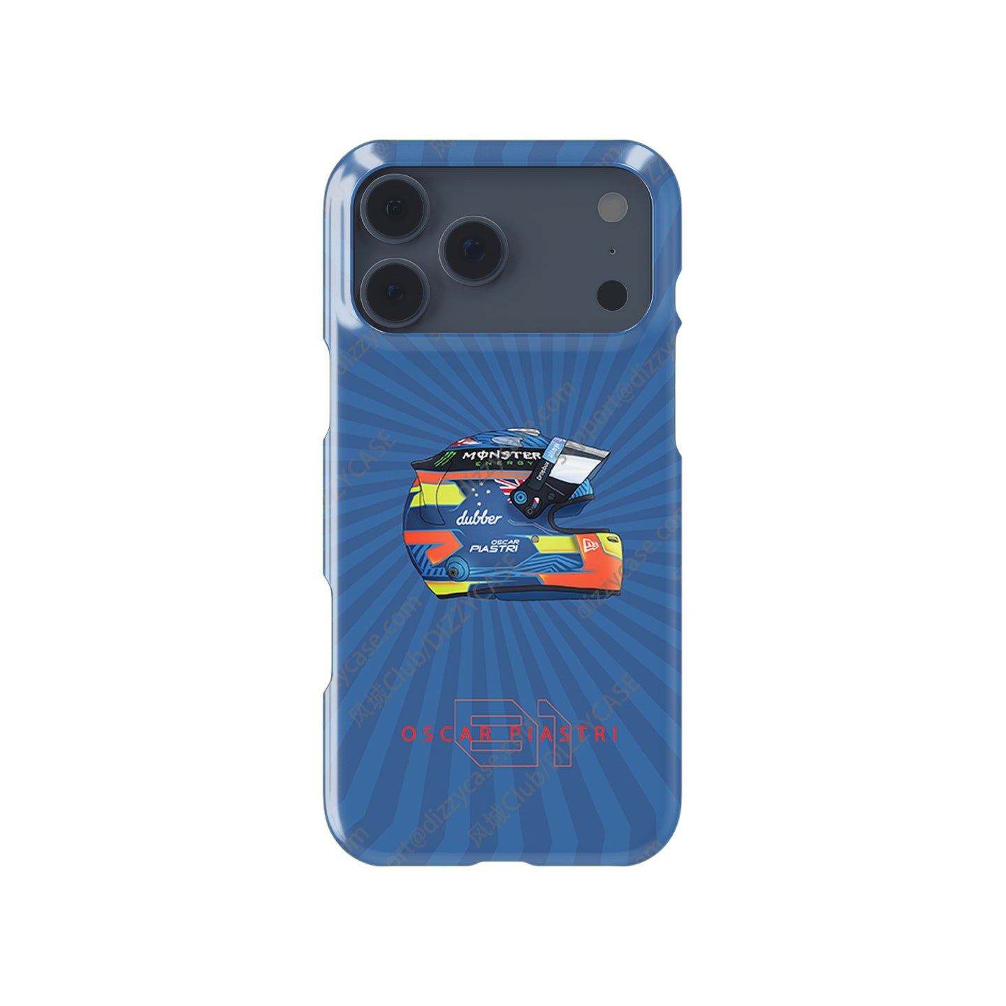 2024 Oscar Piastri McLaren F1 Helmet iPhone Case - F1 Fan Gift
