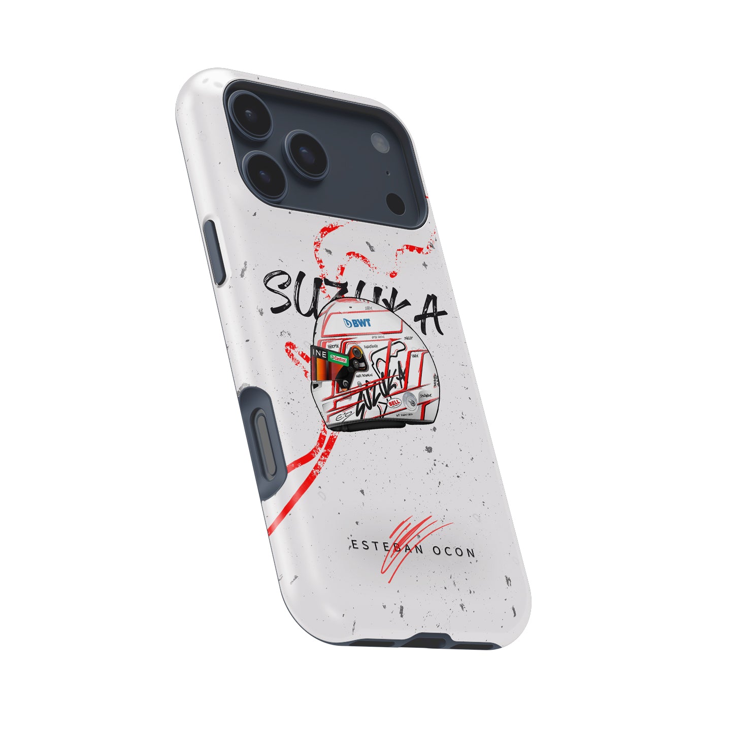 Esteban Ocon 2023 Japanese GP Helmet Phone Case - Apple Edition | DIZZY CASE