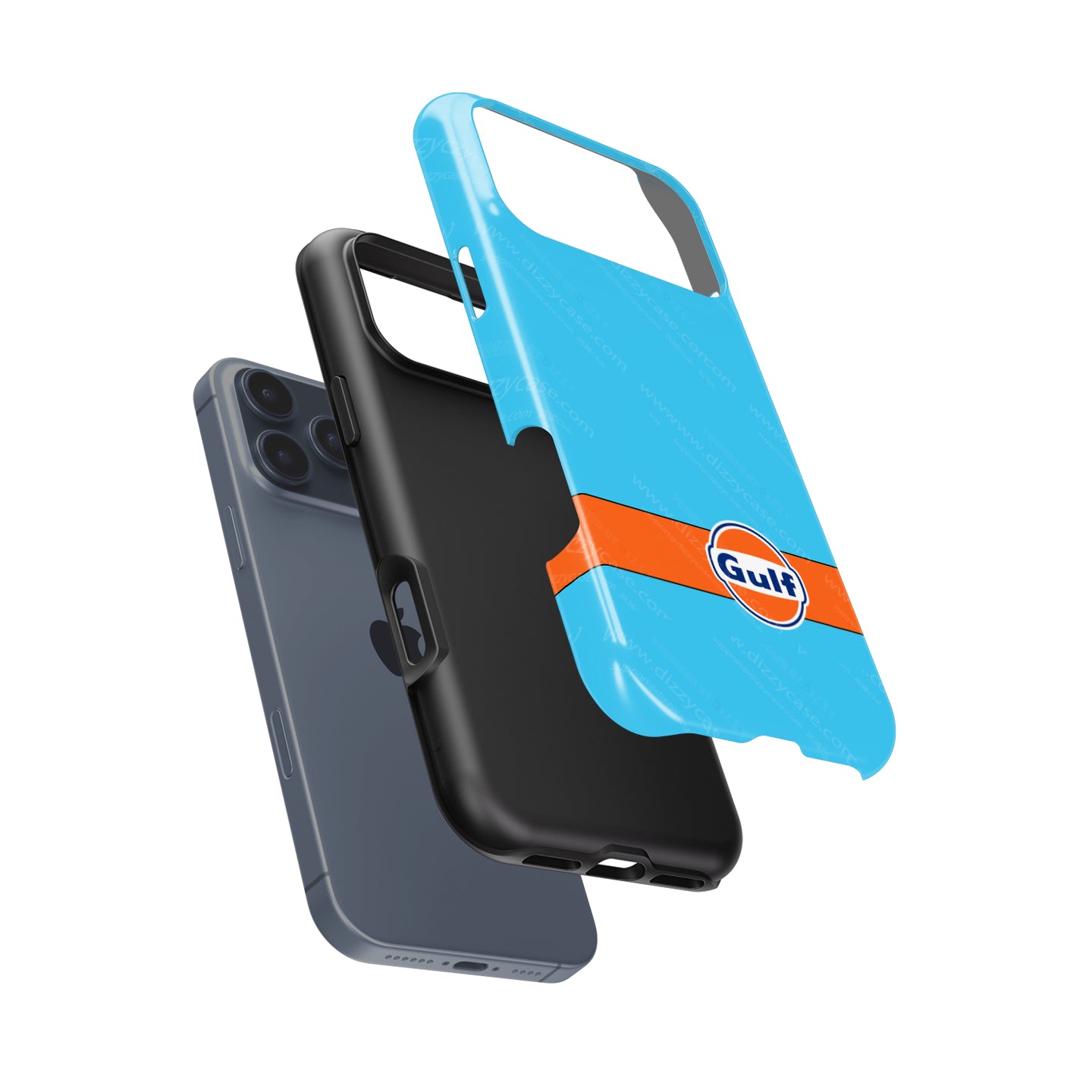 Gulf Livery iPhone Case – Iconic Racing Heritage for Apple | DIZZY CASE