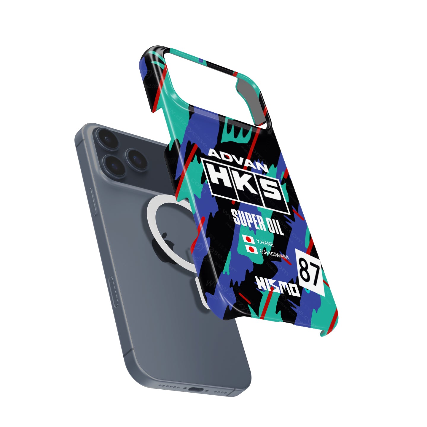 Nissan Skyline GT-R R32 HKS JTC Phone Case: Bold Racing Style