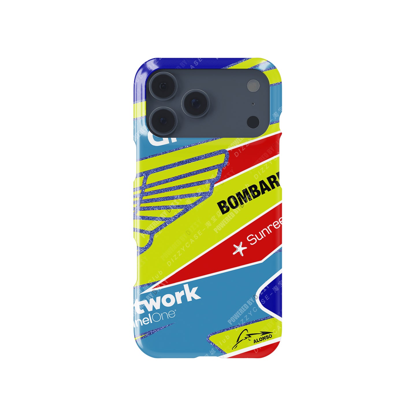 Fernando Alonso 2023 F1 Helmet Case for Apple iPhones | DIZZY CASE