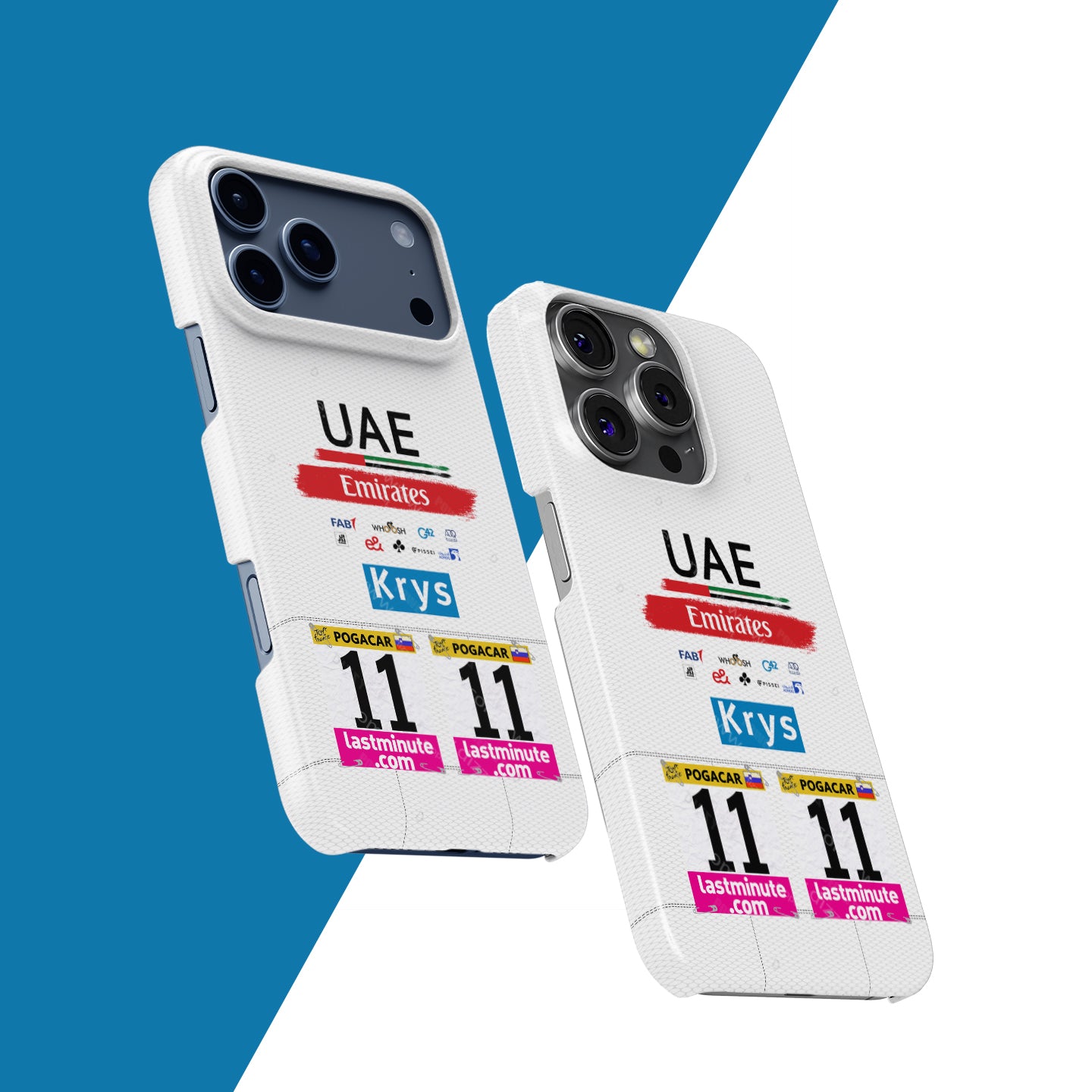 Tadej Pogačar 2023 White Jersey Phone Case: Cycling Style & Protection | DIZZY CASE