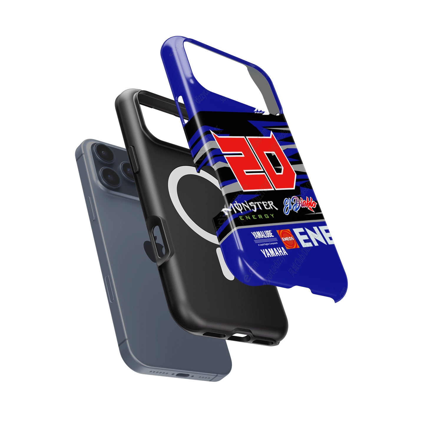 Fabio Quartararo #FQ20 Yamaha MotoGP 2024 Livery Phone Case by DIZZY
