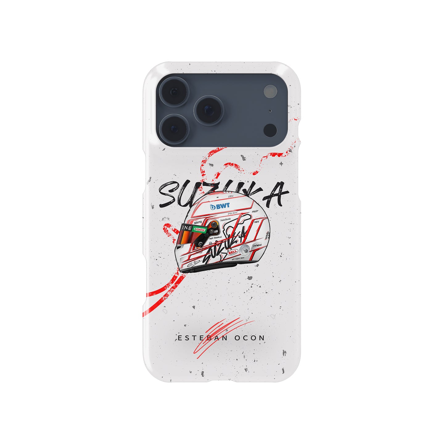 Esteban Ocon 2023 Japanese GP Helmet Phone Case - Apple Edition | DIZZY CASE