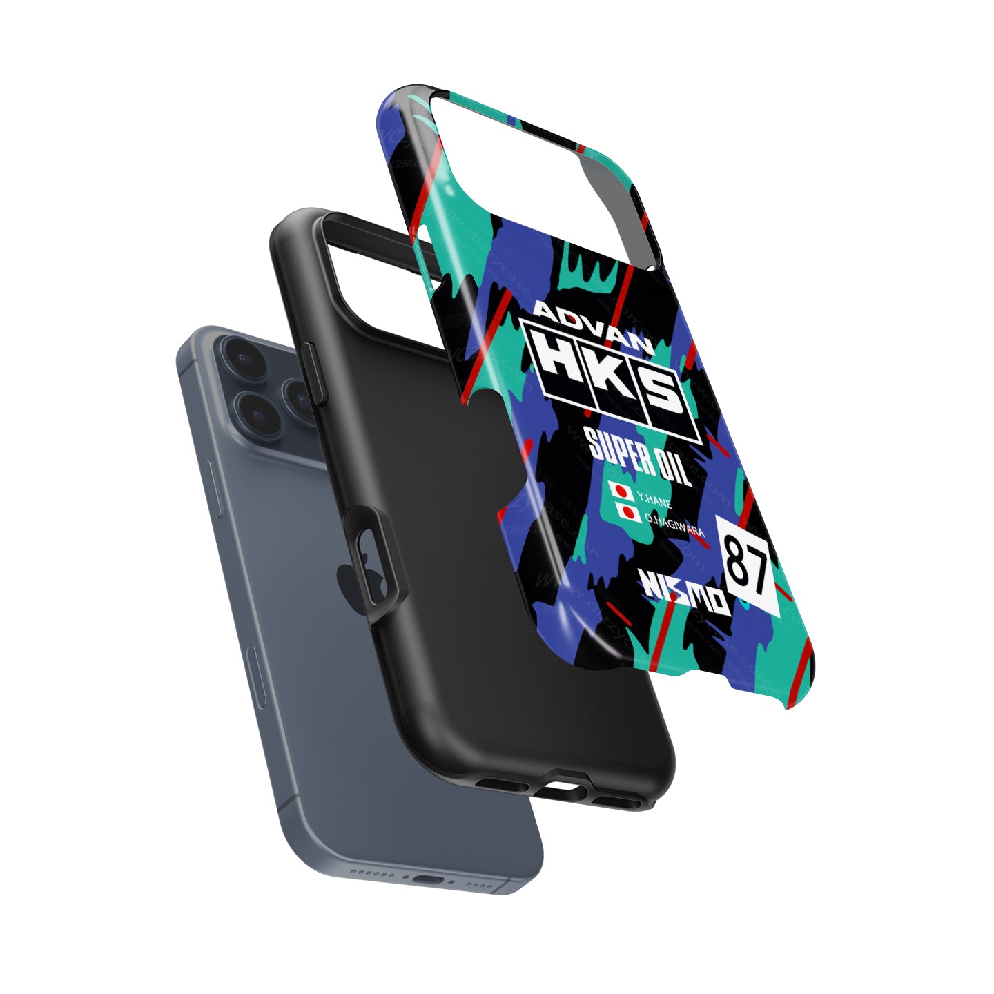 Nissan Skyline GT-R R32 HKS JTC Phone Case: Bold Racing Style