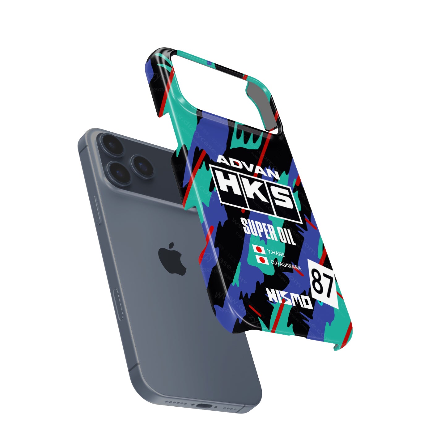 Nissan Skyline GT-R R32 HKS JTC Phone Case: Bold Racing Style