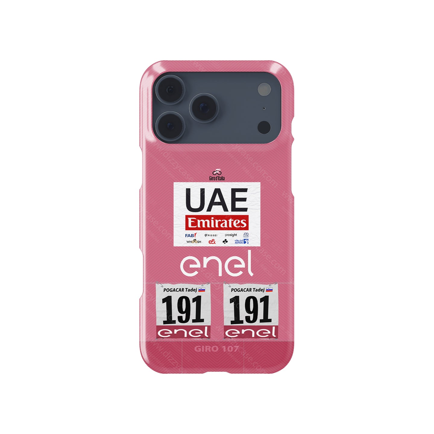 Tadej Pogacar 2024 Giro d'Italia Pink Jersey Phone Case by DIZZY