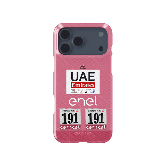Tadej Pogacar 2024 Giro d'Italia Pink Jersey Phone Case by DIZZY