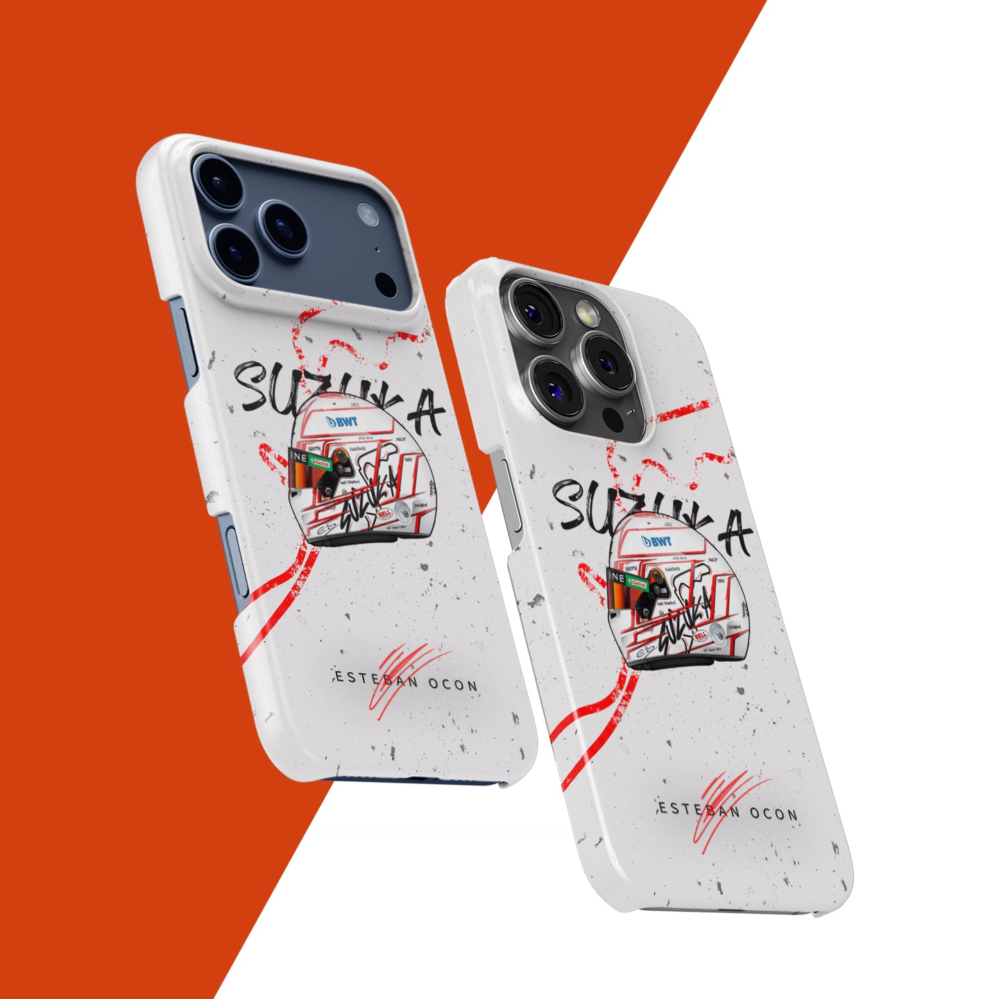 Esteban Ocon 2023 Japanese GP Helmet Phone Case - Apple Edition | DIZZY CASE