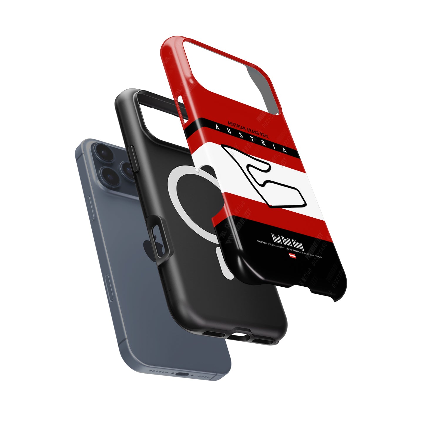 Austria GP iPhone Case – Red Bull Ring Track Map Design | DIZZY CASE