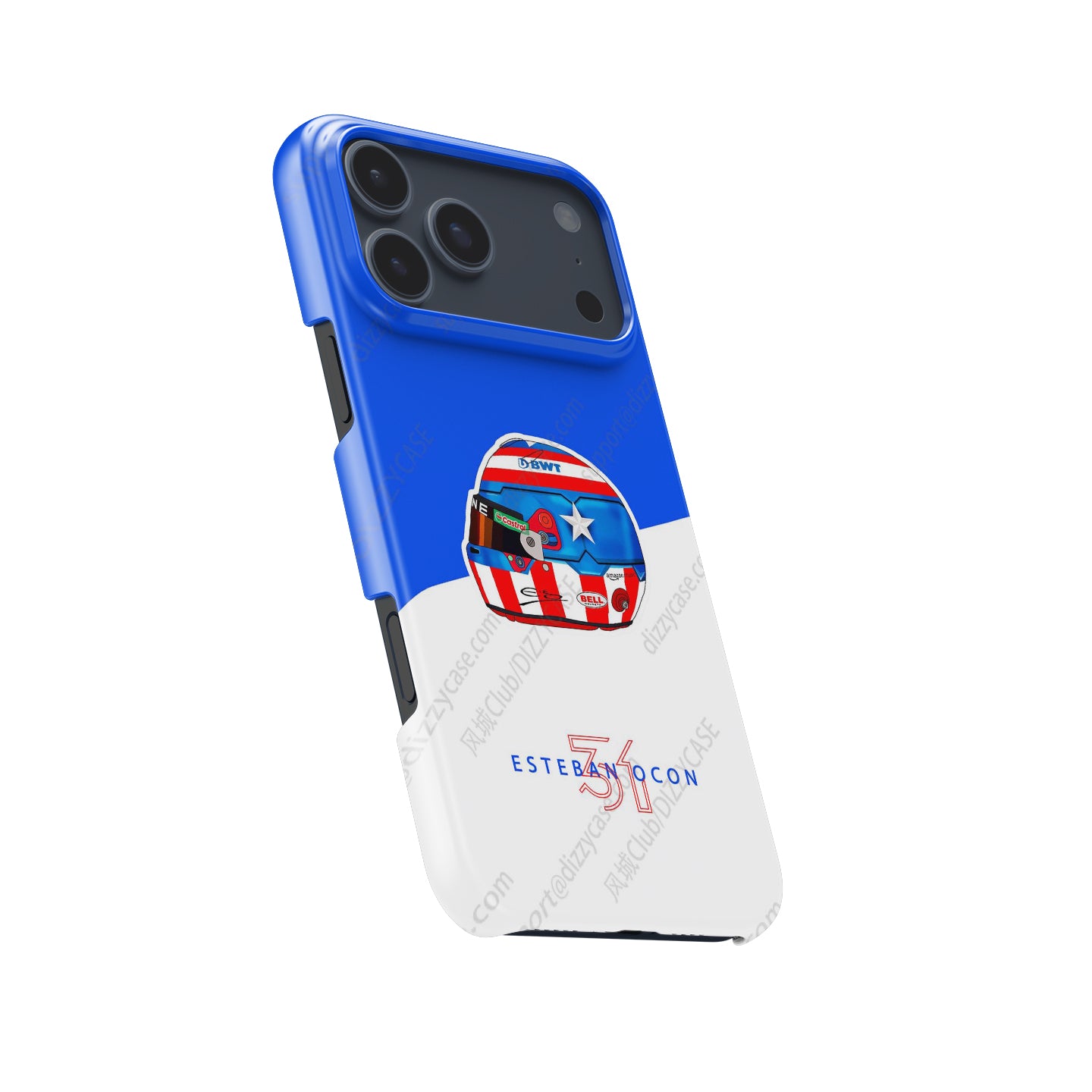 Esteban Ocon Captain America Helmet iPhone Case – Las Vegas 2024 Edition | DIZZY CASE