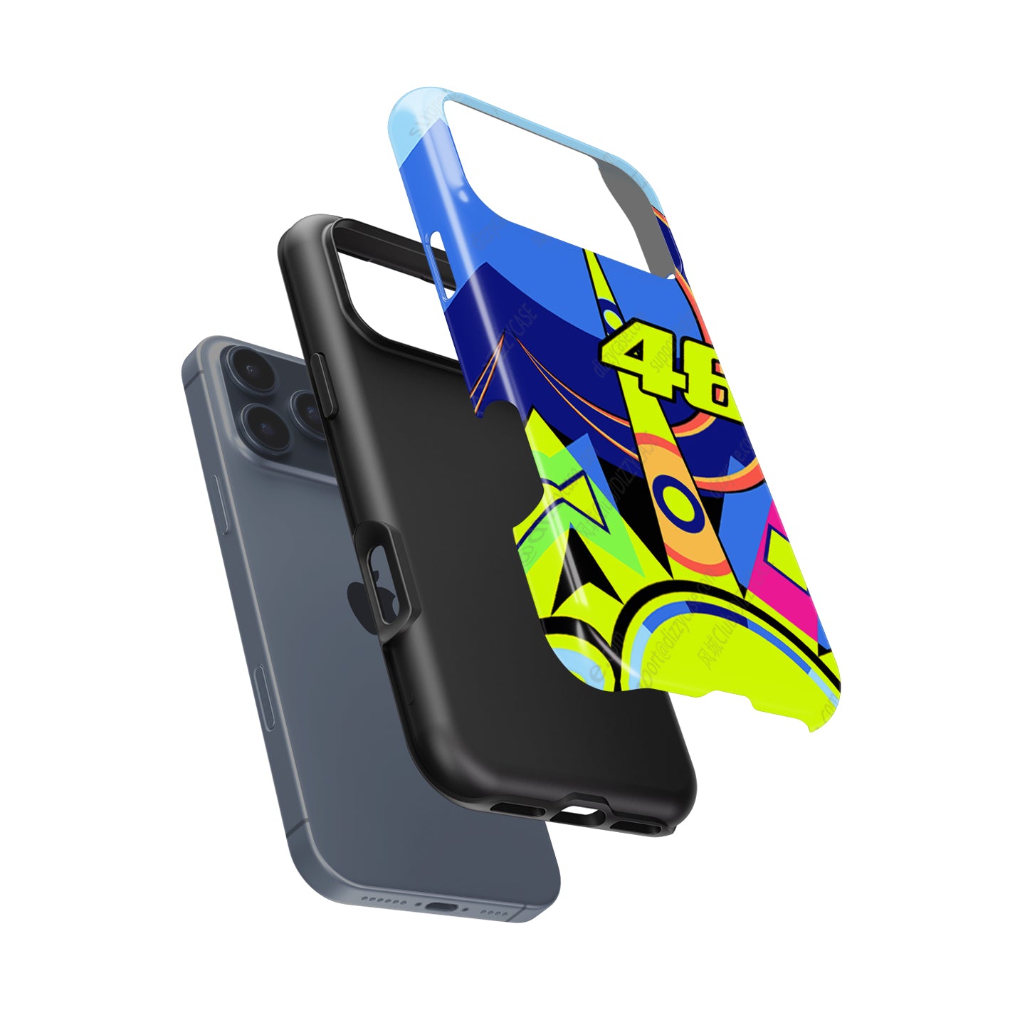 Valentino Rossi Sun And Moon 2016 Helmet Livery Phone Case - Apple Models | DIZZY CASE
