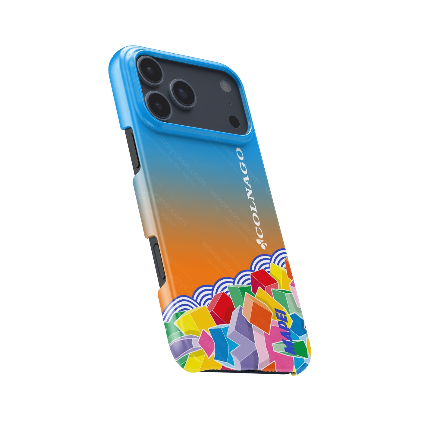 Ride with Style: Colnago C64 Disc Mapei Livery Phone Case