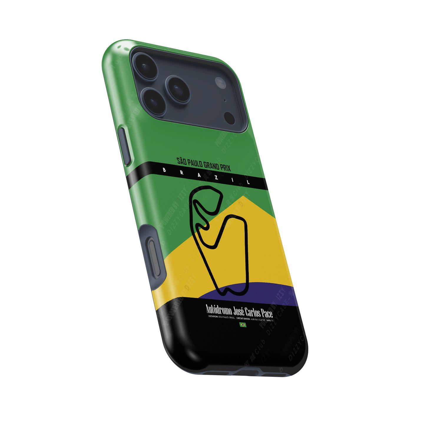 São Paulo Grand Prix iPhone Case – Iconic Track Map | DIZZY CASE