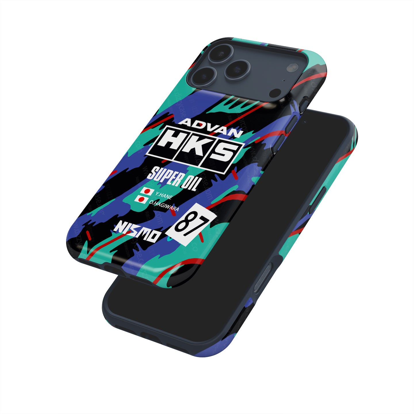 Nissan Skyline GT-R R32 HKS JTC Phone Case: Bold Racing Style