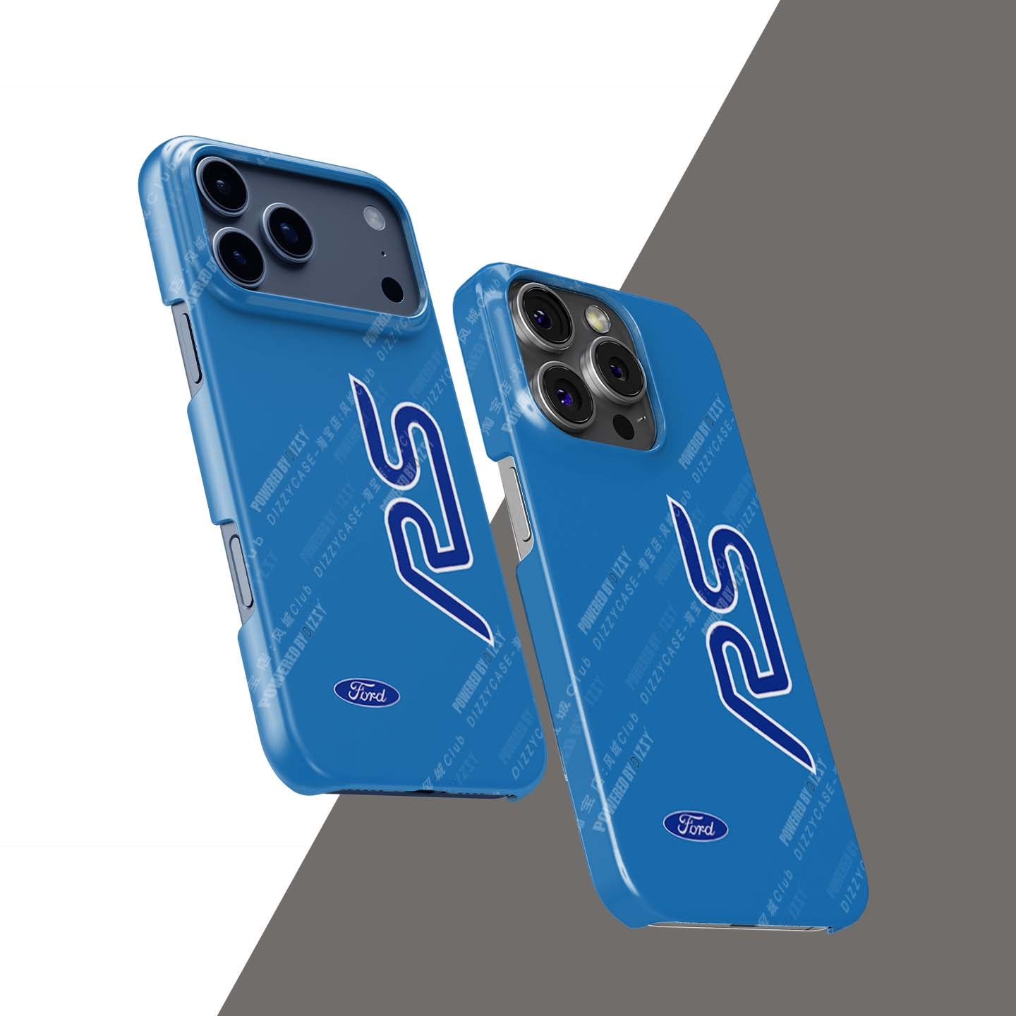 Unleash Racing Spirit with the Ford Focus RS Line Blue Livery Phone Case | DIZZY CASE