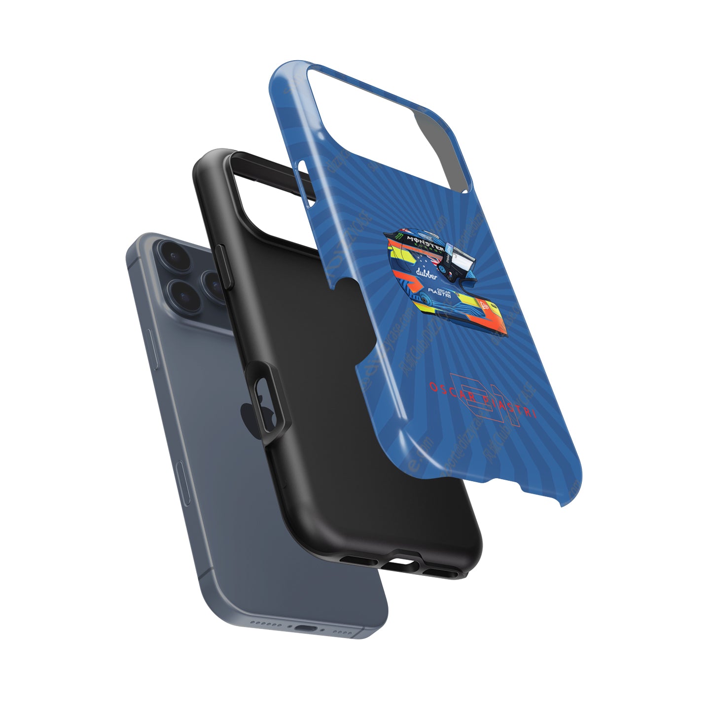 2024 Oscar Piastri McLaren F1 Helmet iPhone Case - F1 Fan Gift