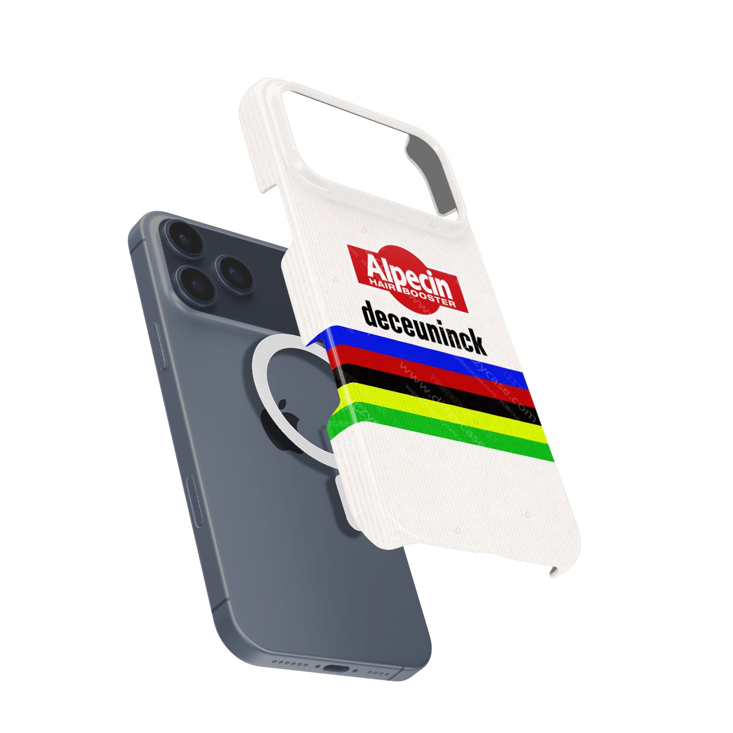 Mathieu van der Poel 2024 World Champion Rainbow Jersey Cycling Livery Phone Case by DIZZY | DIZZY CASE