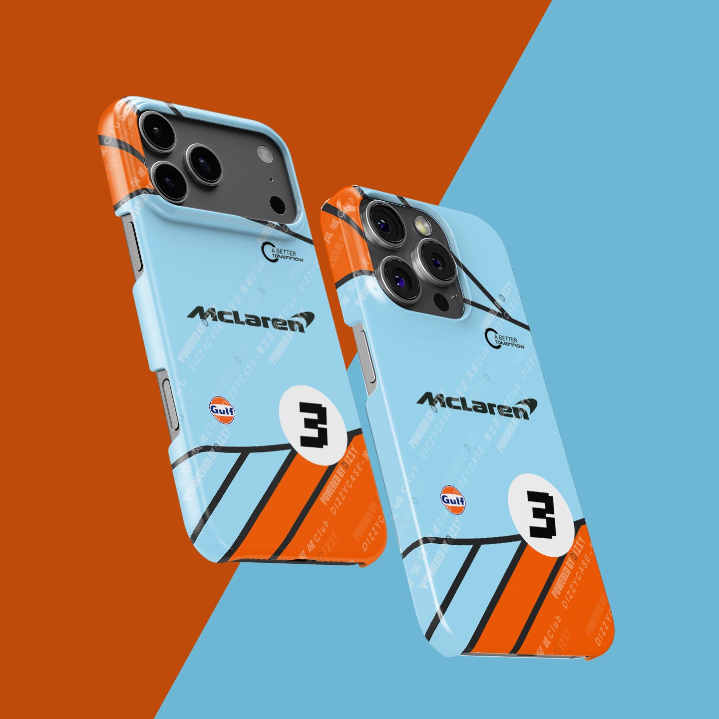 Formula 1 McLaren Gulf Livery iPhone Case – Inspired by Daniel Ricciardo