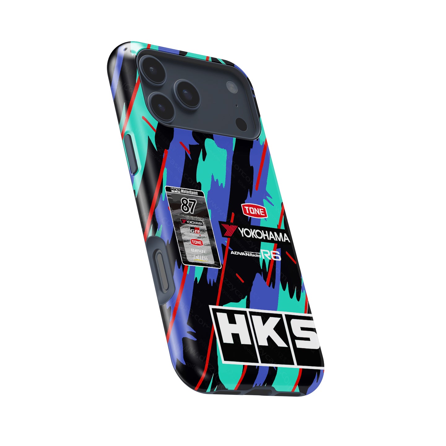 Toyota GR Yaris HKS Livery Phone Case by DIZZY