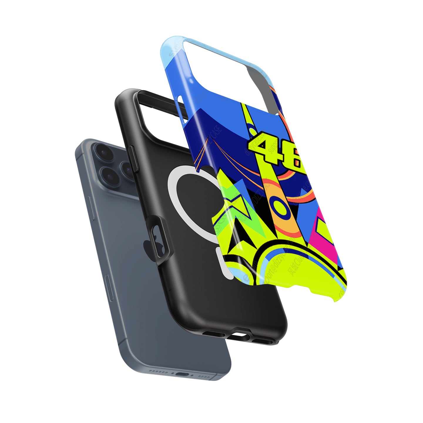 Valentino Rossi Sun And Moon 2016 Helmet Livery Phone Case - Apple Models | DIZZY CASE