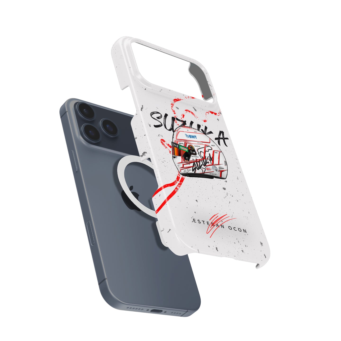 Esteban Ocon 2023 Japanese GP Helmet Phone Case - Apple Edition | DIZZY CASE