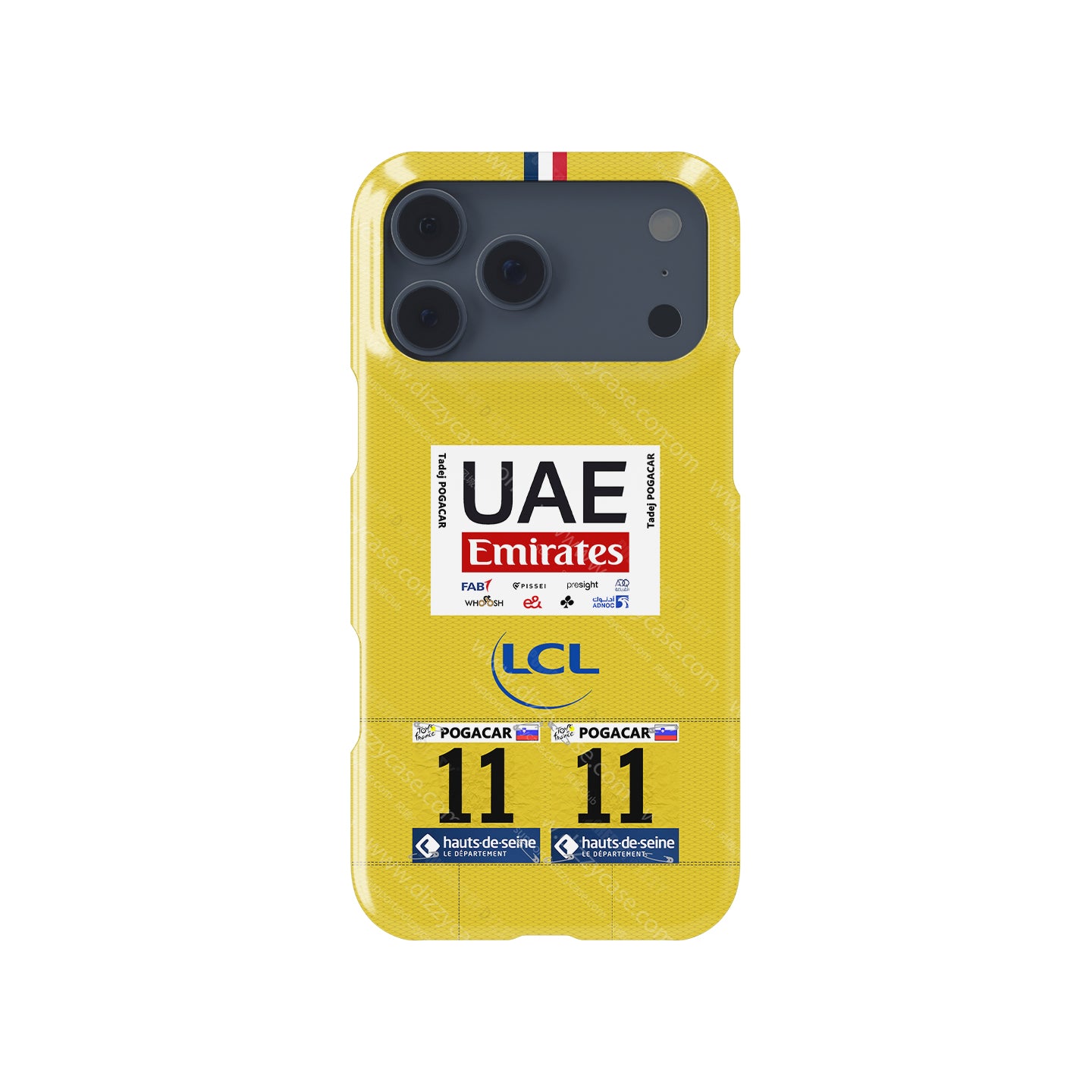 Tadej Pogacar 2024 Tour de France Yellow Jersey Phone Case by DIZZY