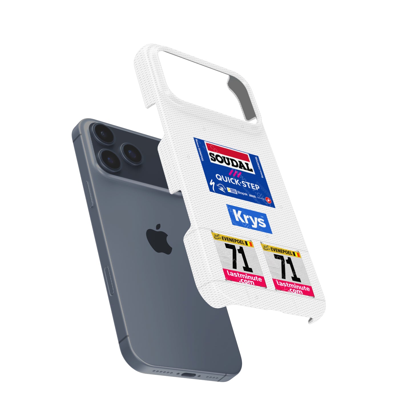 Remco Evenepoel White Jersey Best Young Rider Phone Case by DIZZY
