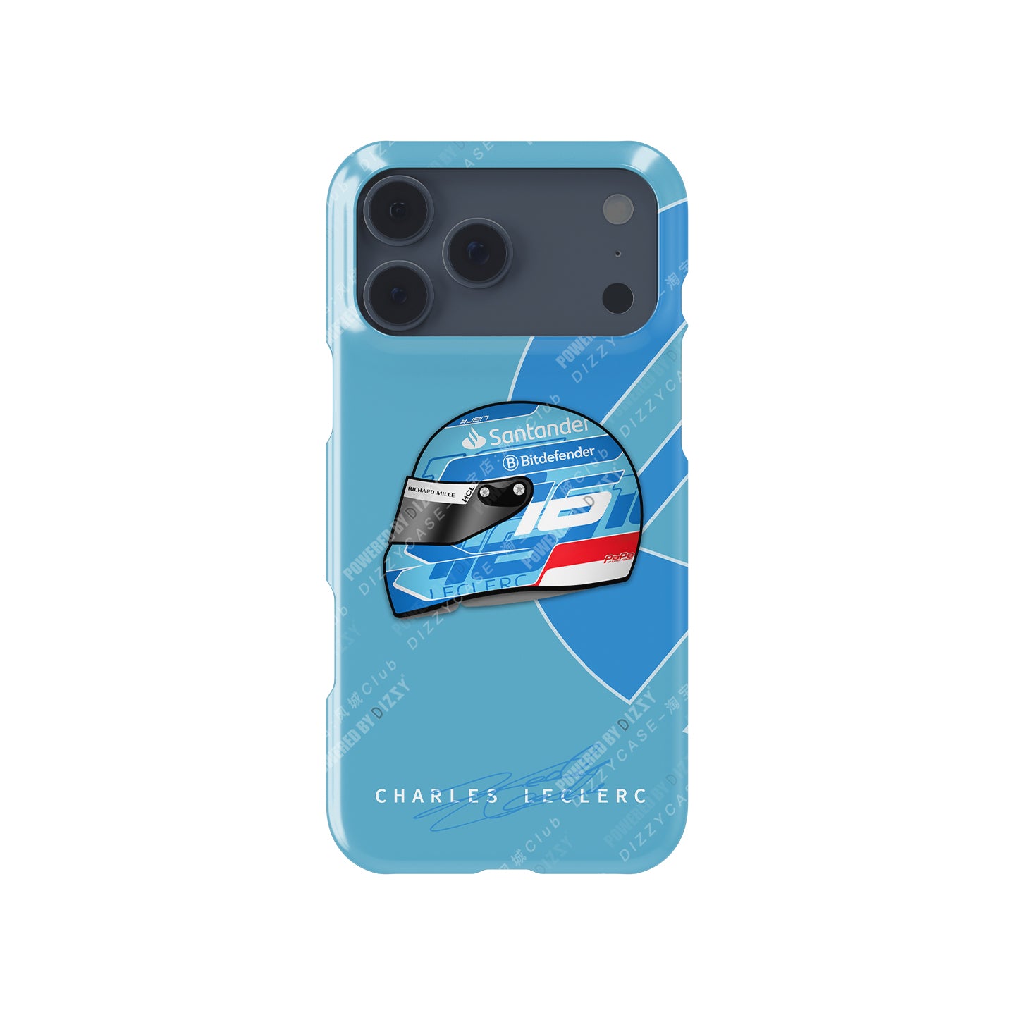 Charles Leclerc 2024 Miami Helmet Phone Case: Sleek & Bold