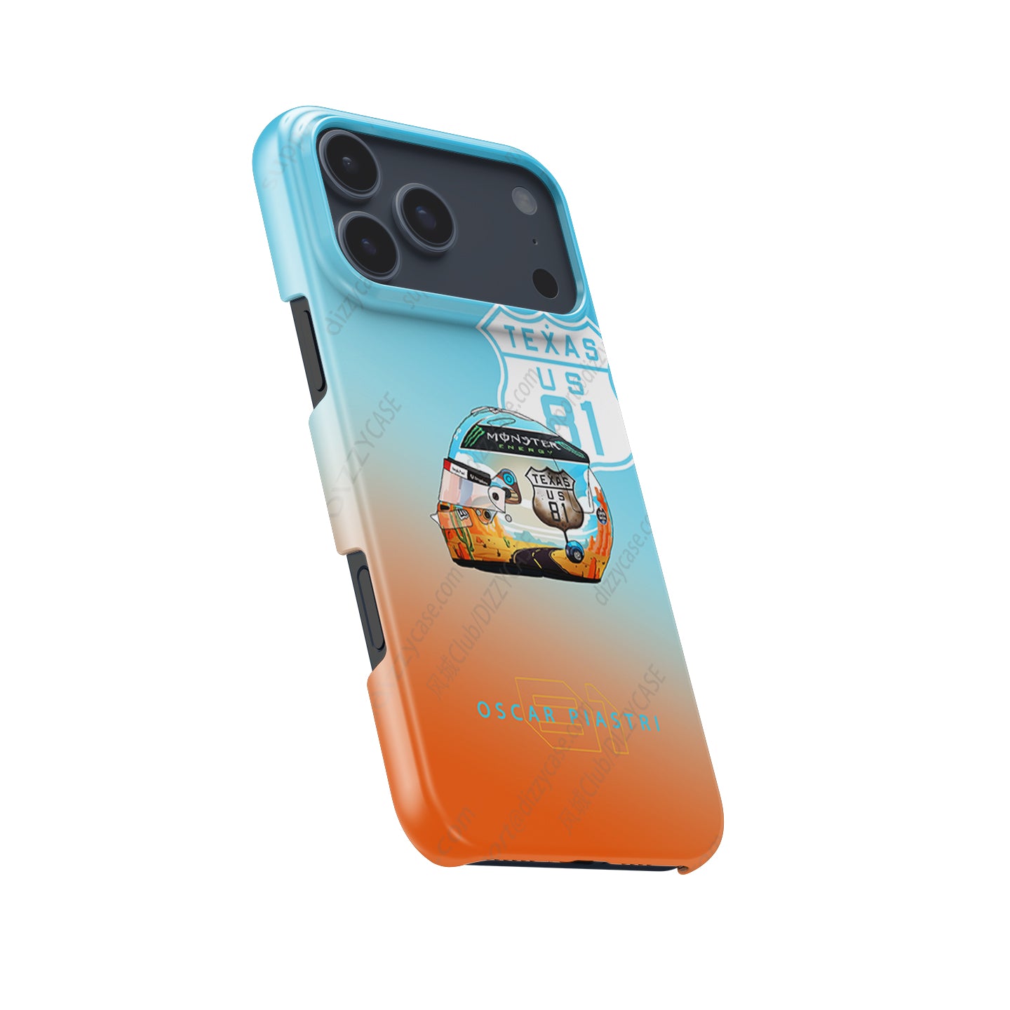 2024 Oscar Piastri USA Grand Prix Helmet iPhone Case - Austin Edition