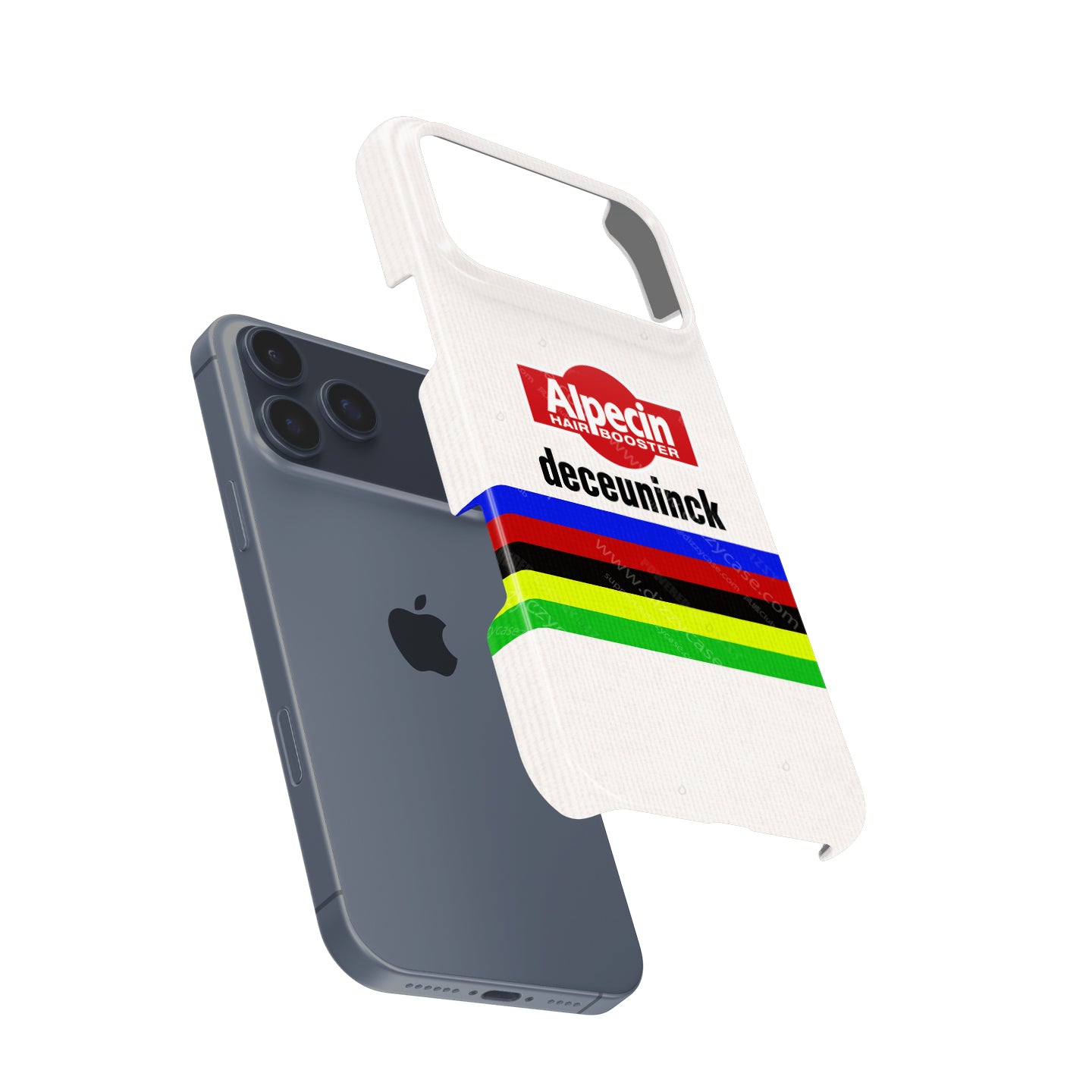 Mathieu van der Poel 2024 World Champion Rainbow Jersey Cycling Livery Phone Case by DIZZY | DIZZY CASE