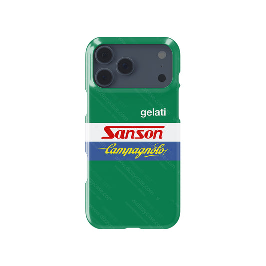 Embrace Classic Cycling Style with Gelati Sanson Campagnolo Phone Case