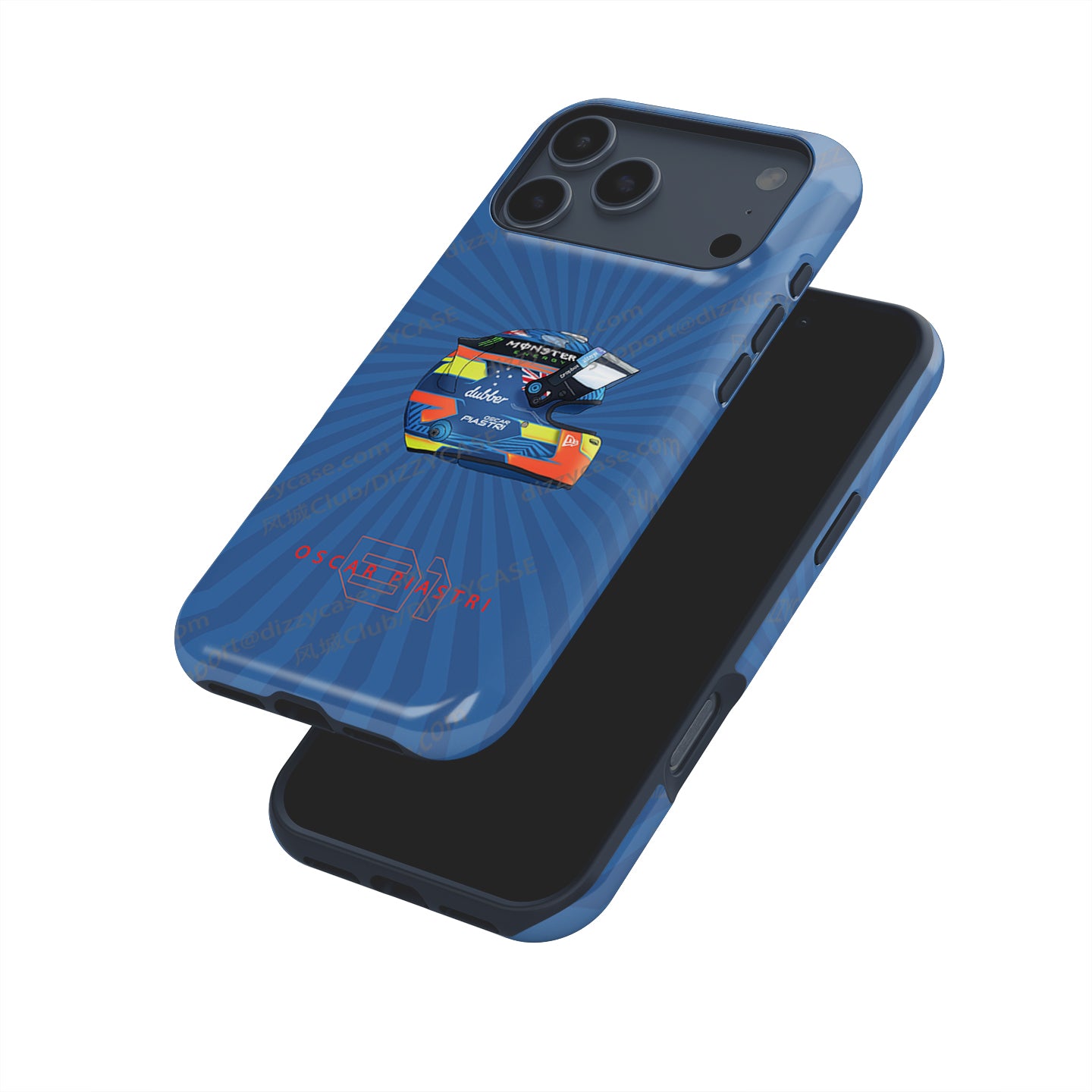 2024 Oscar Piastri McLaren F1 Helmet iPhone Case - F1 Fan Gift