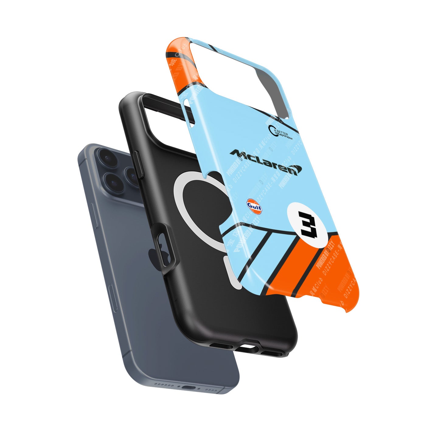 Formula 1 McLaren Gulf Livery iPhone Case – Inspired by Daniel Ricciardo