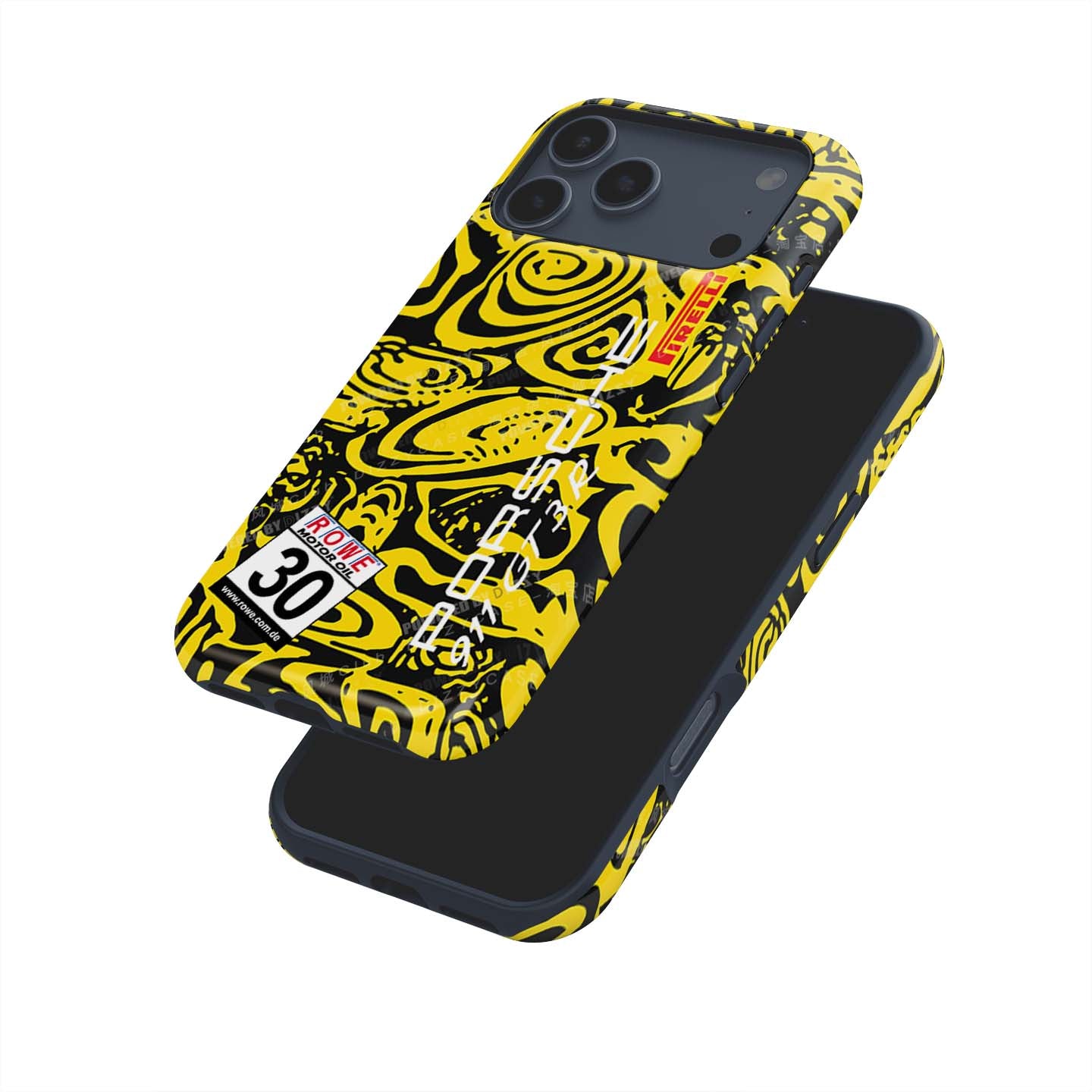 Dinamic Motorsport Porsche 911 GT3R Phone Case: Bold Camouflage Design | DIZZY CASE